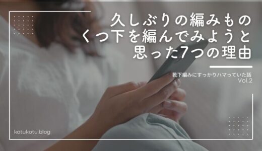 靴下編みブログ２トップ